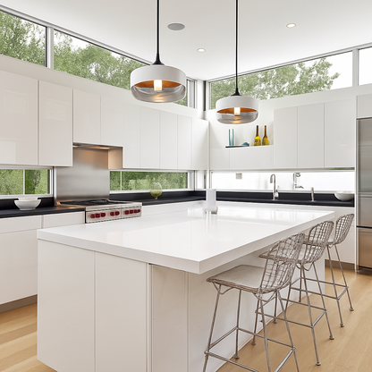 Alvion Modern Glass Pendant Light – Elegant Kitchen and Dining Lighting