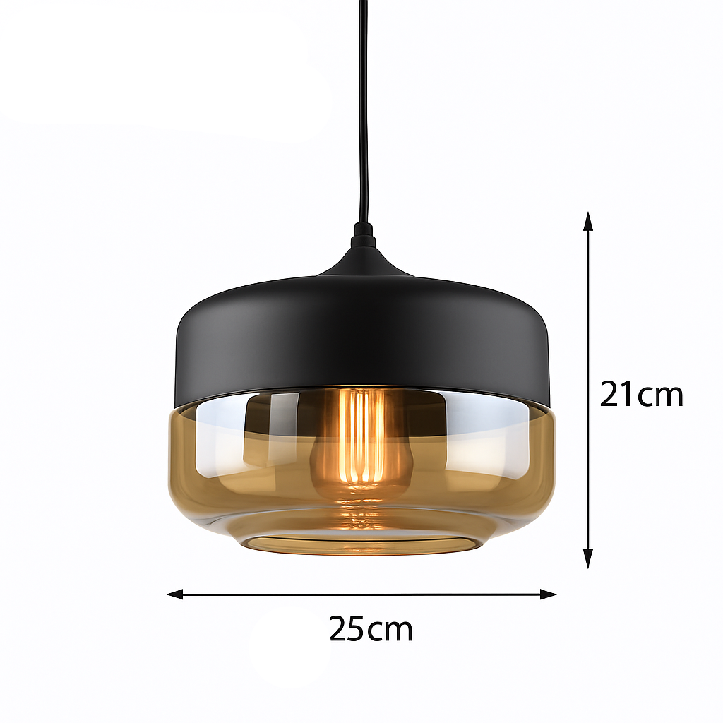 Alvion Modern Glass Pendant Light – Elegant Kitchen and Dining Lighting
