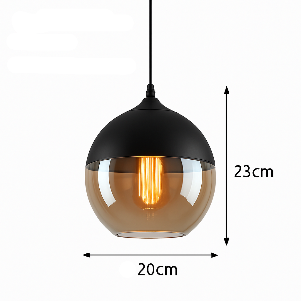 Alvion Modern Glass Pendant Light – Elegant Kitchen and Dining Lighting