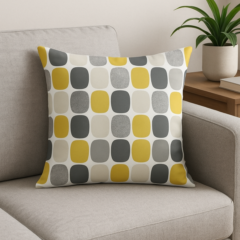 Sunil Yellow Cushion Cover – Bright Design for Stylish Home Decor