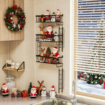 Talon Black Floating Shelf – Durable Metal Ladder Design for Stylish Storage 2