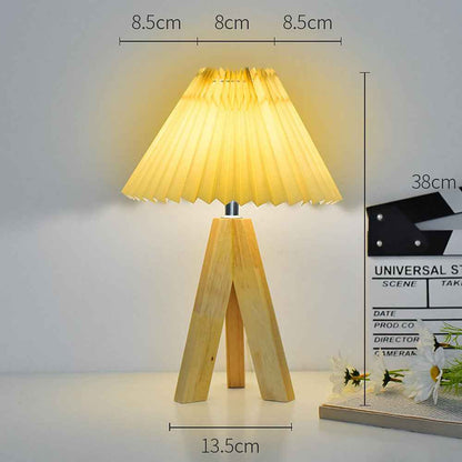 Folded Glow LED Table Lamp for Warm Bedroom Lighting