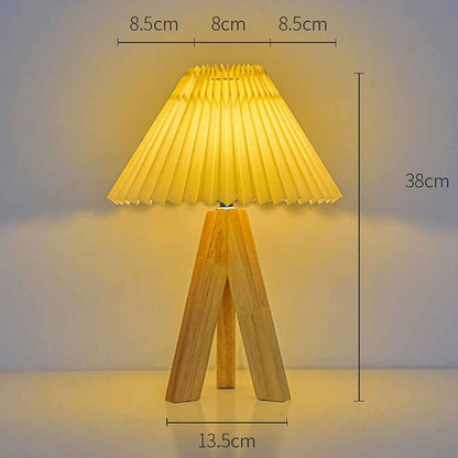 Folded Glow LED Table Lamp for Warm Bedroom Lighting