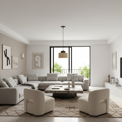 Travertine Stone Pendant Light | Modern Kitchen Pendant Lighting