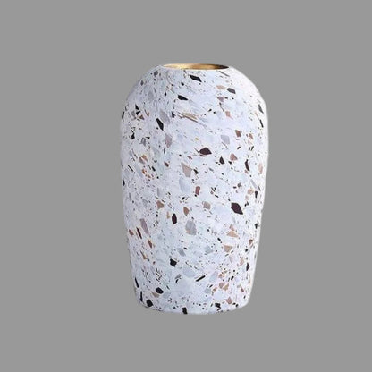 Trenzo Modern Ceramic Vase – Stylish Terrazzo Design for Home Decor