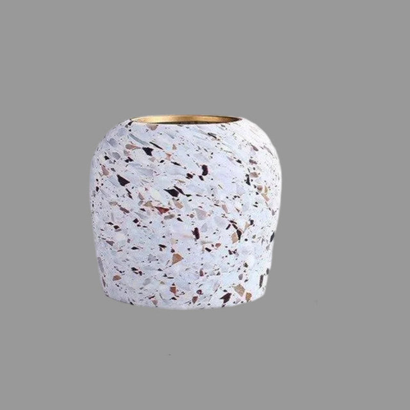 Trenzo Modern Ceramic Vase – Stylish Terrazzo Design for Home Decor