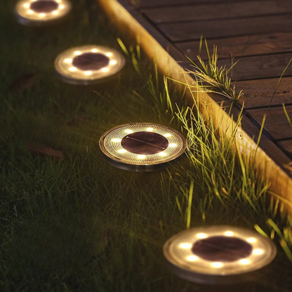 Solstice Outdoor Solar Garden Lights for Pathway and Patio Lighting