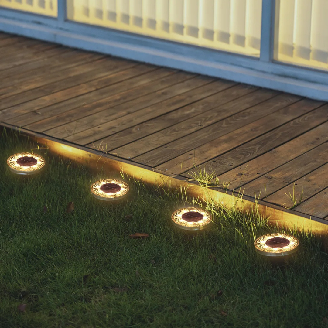 Solstice Outdoor Solar Garden Lights for Pathway and Patio Lighting