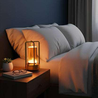 Norrin Portable Lantern Table Lamp Cordless Adjustable Indoor Outdoor Lighting