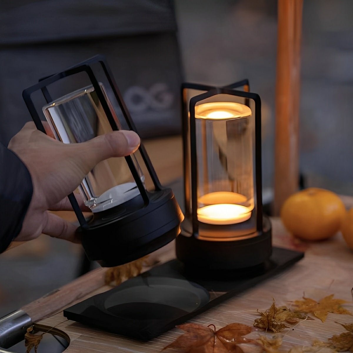 Norrin Portable Lantern Table Lamp Cordless Adjustable Indoor Outdoor Lighting