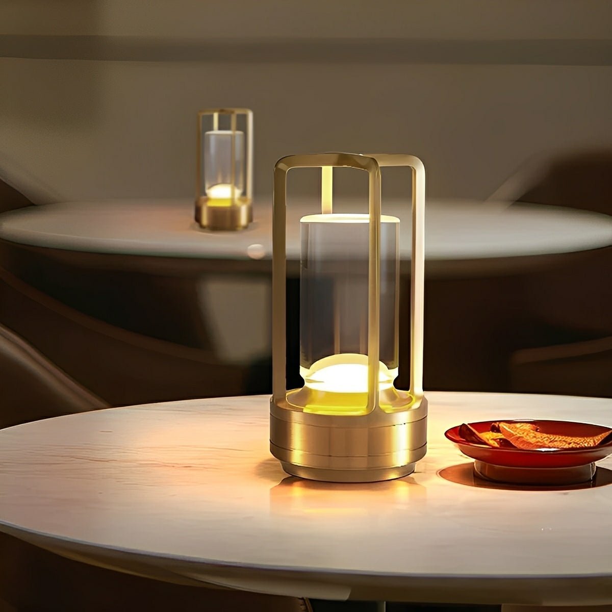 Norrin Portable Lantern Table Lamp Cordless Adjustable Indoor Outdoor Lighting