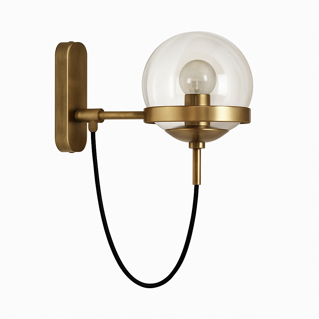 Delo Stylish LED Wall Light – Elegant Glass Sconce for Home Decor
