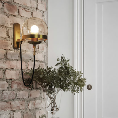 Delo Stylish LED Wall Light – Elegant Glass Sconce for Home Decor