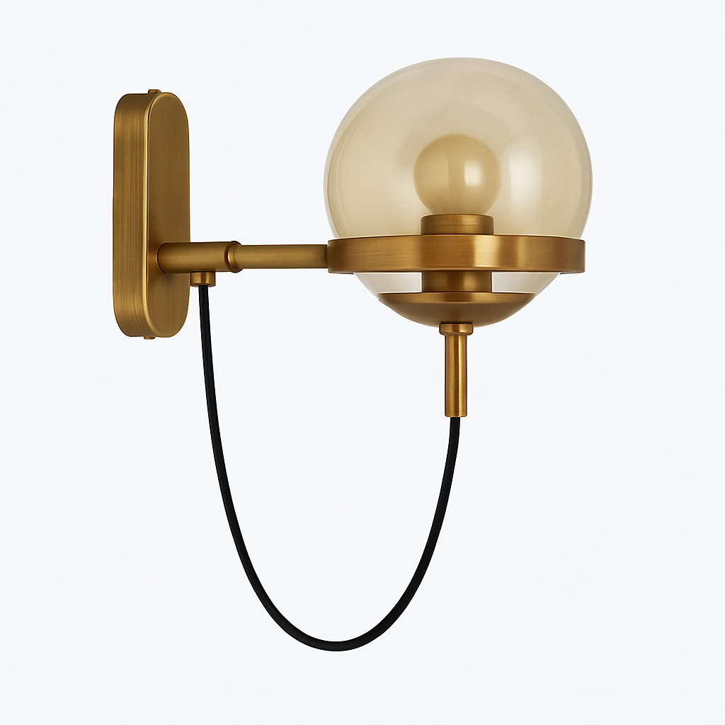 Delo Stylish LED Wall Light – Elegant Glass Sconce for Home Decor