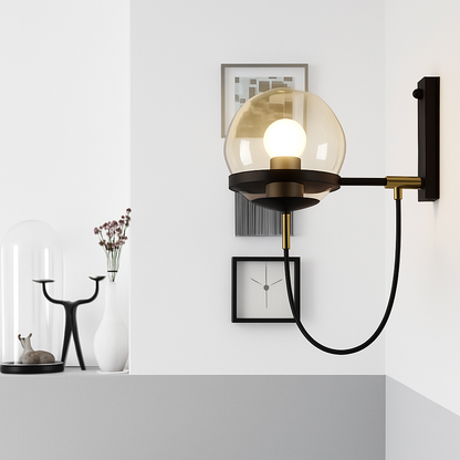 Delo Stylish LED Wall Light – Elegant Glass Sconce for Home Decor