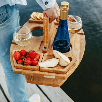 Bita Outdoor Caddy Table – Lightweight Bamboo Design for Easy Picnics