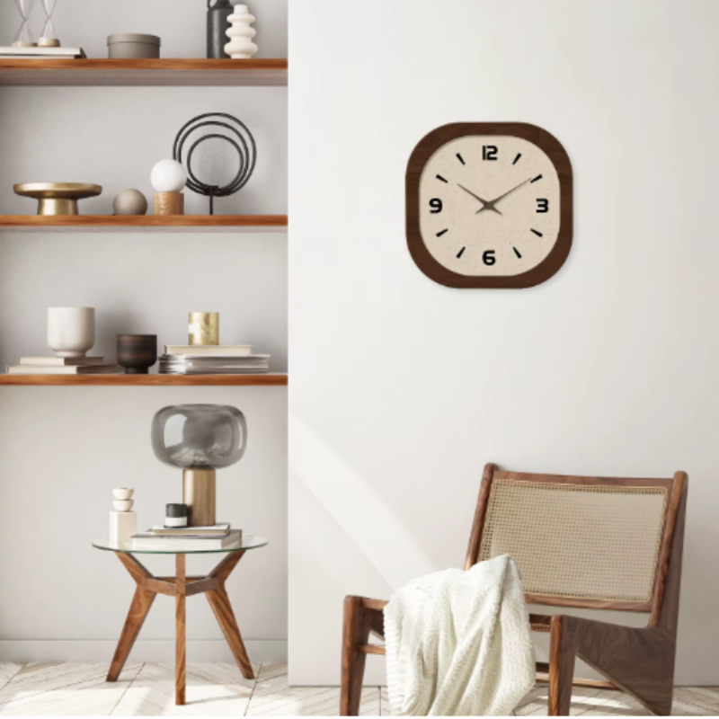 Oakmere Homeowners Modern Wall Clock – Elegant Wood Effect Design for Timeless Decor