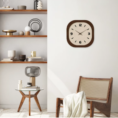Oakmere Homeowners Modern Wall Clock – Elegant Wood Effect Design for Timeless Decor
