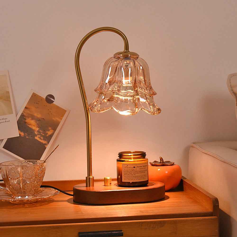 Vivia Women's Candle Warmer Lamp – Elegant Glass Design for Cozy Atmosphere