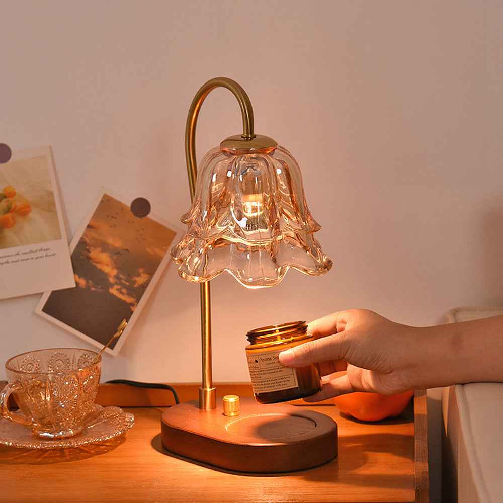 Vivia Women's Candle Warmer Lamp – Elegant Glass Design for Cozy Atmosphere