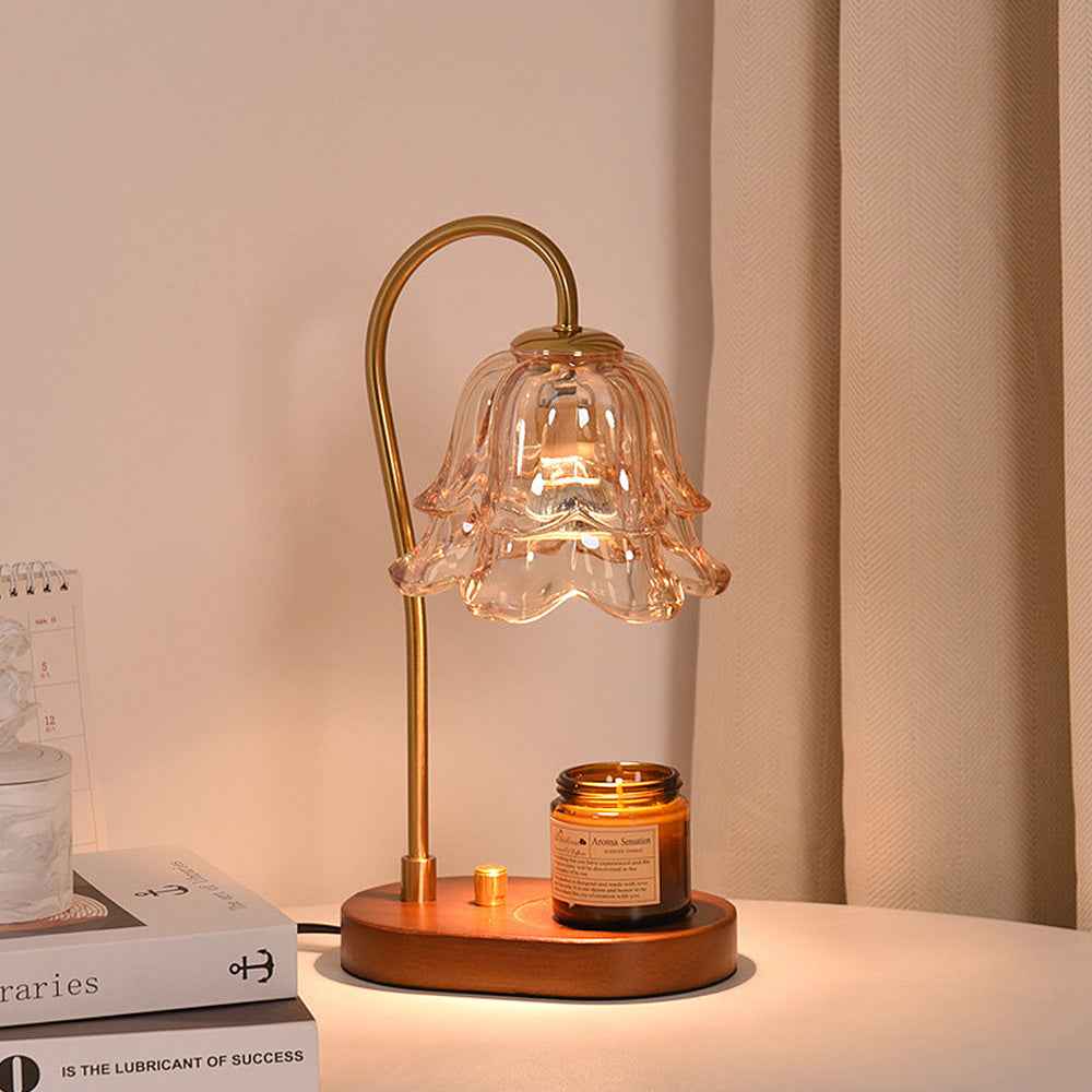 Vivia Women's Candle Warmer Lamp – Elegant Glass Design for Cozy Atmosphere