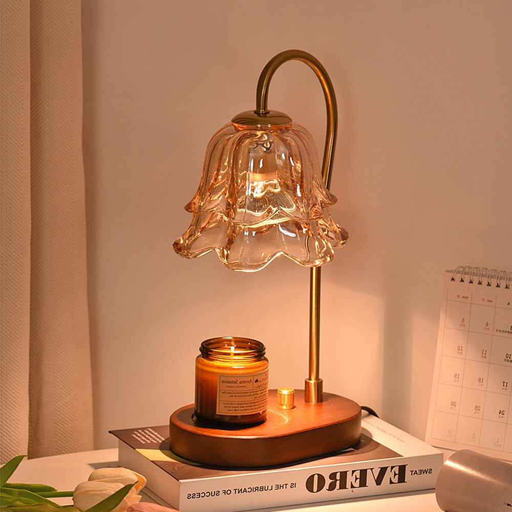 Vivia Women's Candle Warmer Lamp – Elegant Glass Design for Cozy Atmosphere