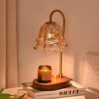 Vivia Women's Candle Warmer Lamp – Elegant Glass Design for Cozy Atmosphere