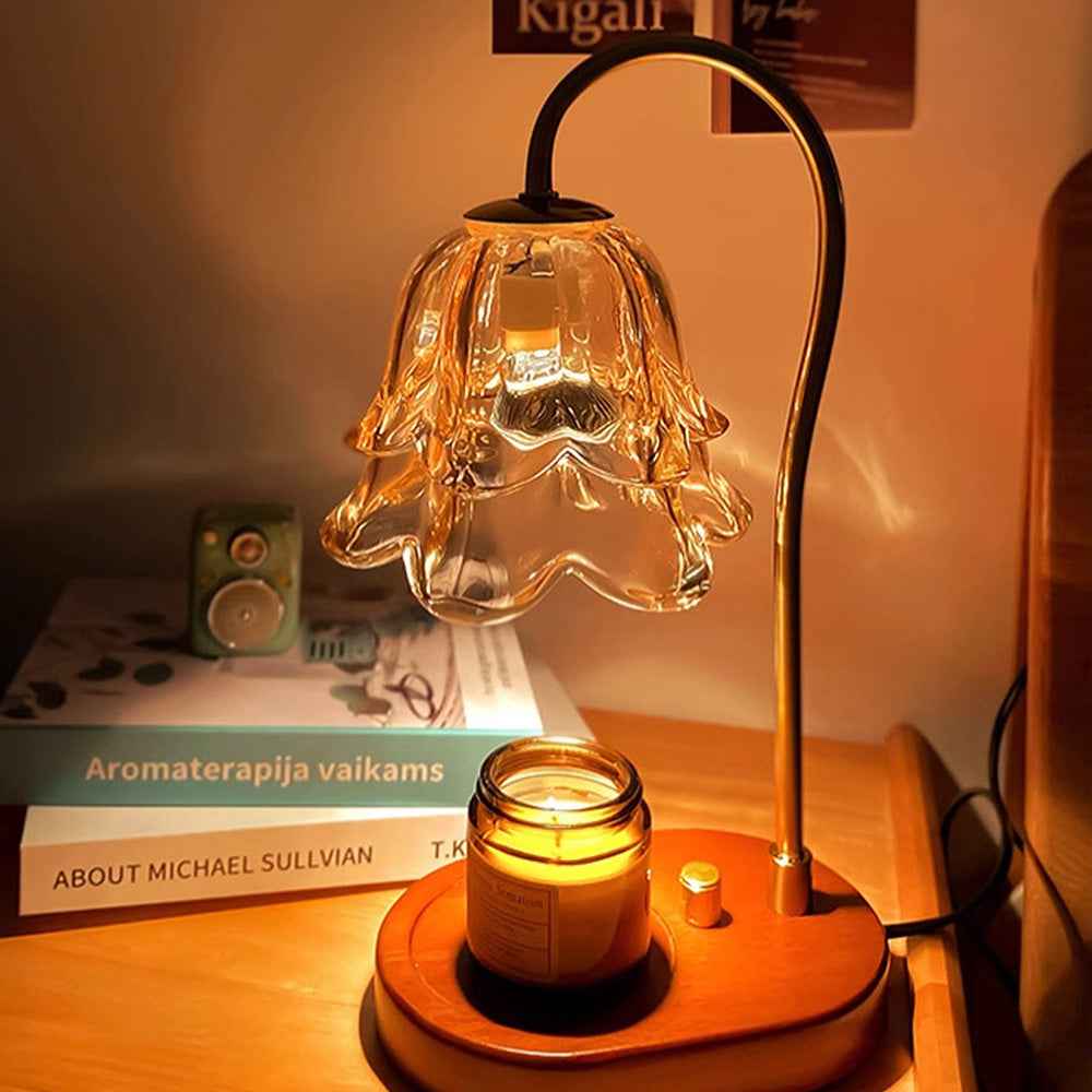 Vivia Women's Candle Warmer Lamp – Elegant Glass Design for Cozy Atmosphere