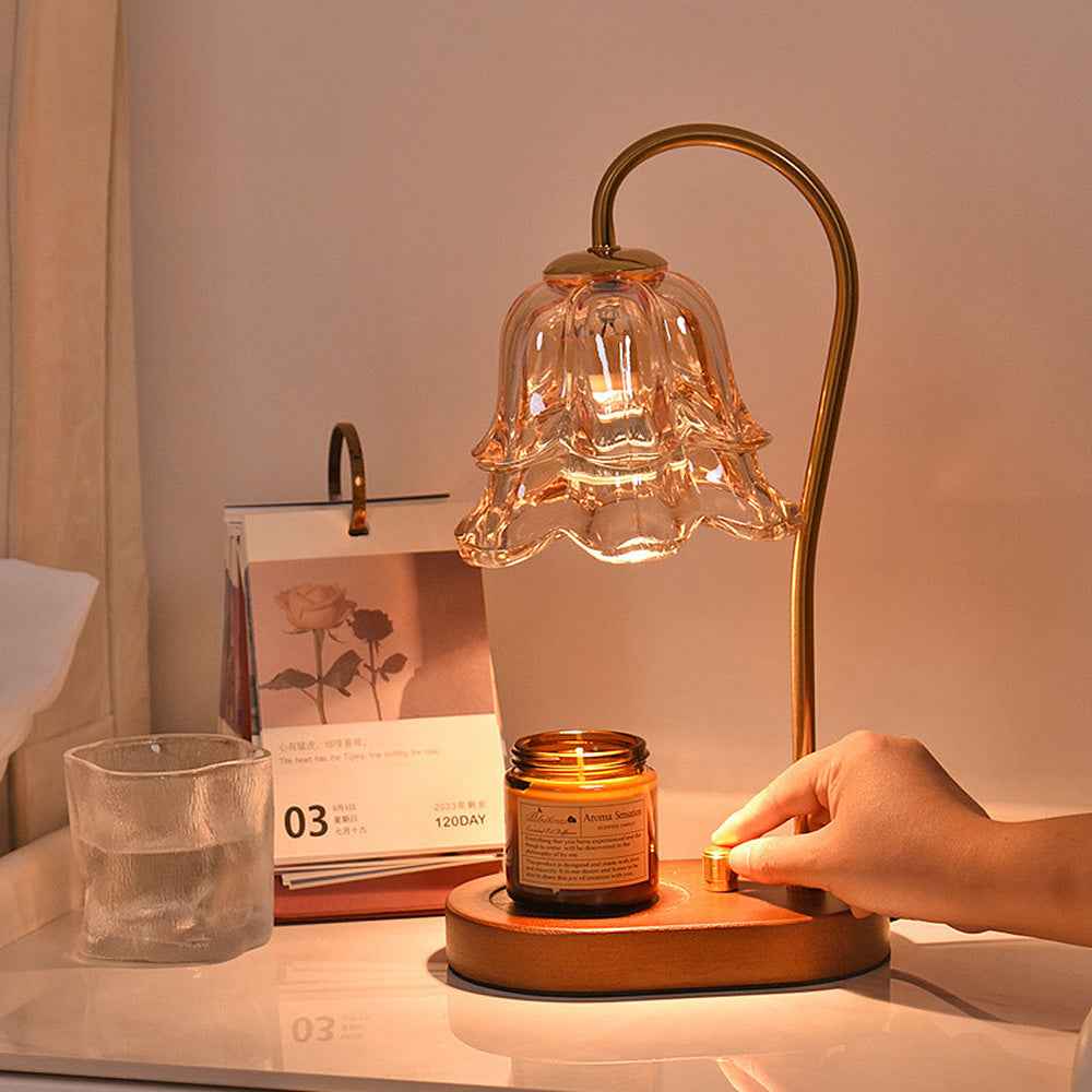 Vivia Women's Candle Warmer Lamp – Elegant Glass Design for Cozy Atmosphere