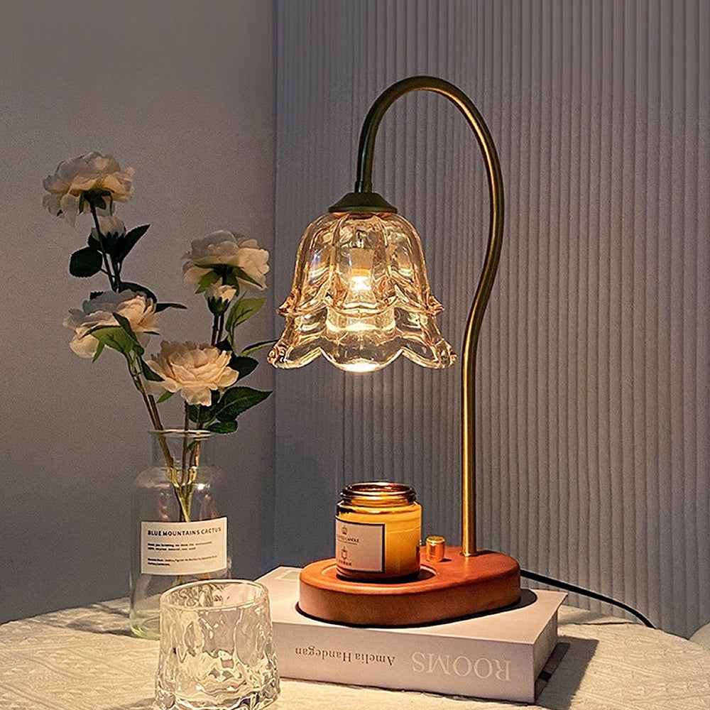 Vivia Women's Candle Warmer Lamp – Elegant Glass Design for Cozy Atmosphere