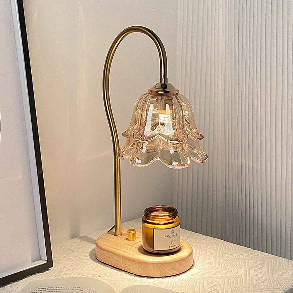 Vivia Women's Candle Warmer Lamp – Elegant Glass Design for Cozy Atmosphere