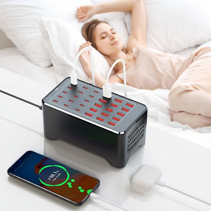 Voltix Multi-Port USB Charging Station – 200W Smart IC Power for Safe, Efficient Device Charging 3