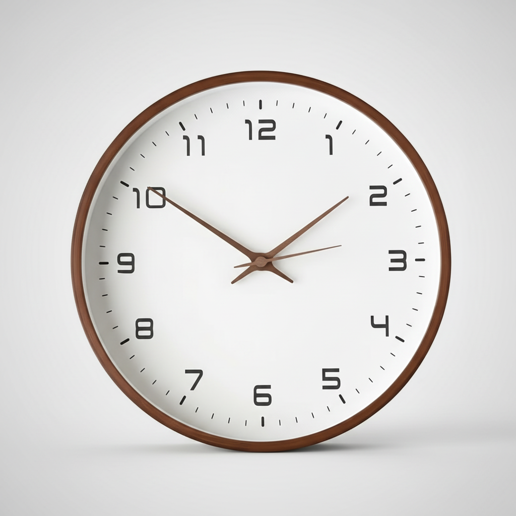 Solace Large Wooden Wall Clock for Stylish Modern Home Decor