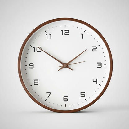 Solace Large Wooden Wall Clock for Stylish Modern Home Decor