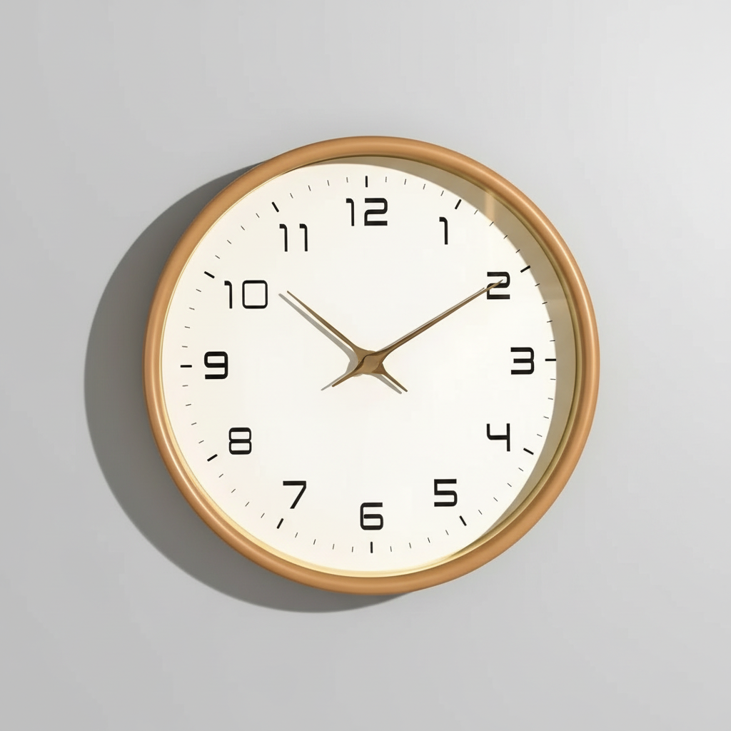 Solace Large Wooden Wall Clock for Stylish Modern Home Decor