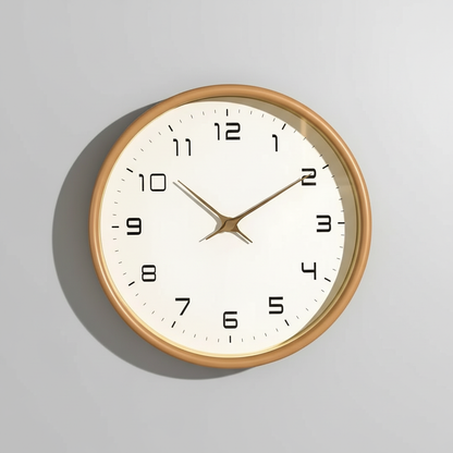 Solace Large Wooden Wall Clock for Stylish Modern Home Decor
