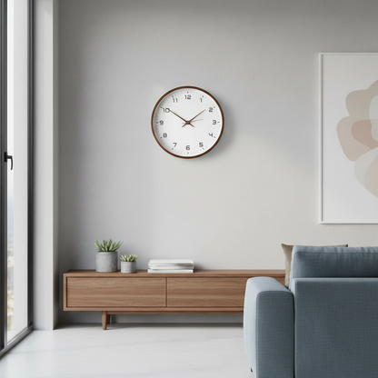 Solace Large Wooden Wall Clock for Stylish Modern Home Decor