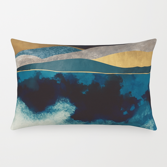Woven Artistic Watercolor Pillowcase – Stylish Accent for Home Decor