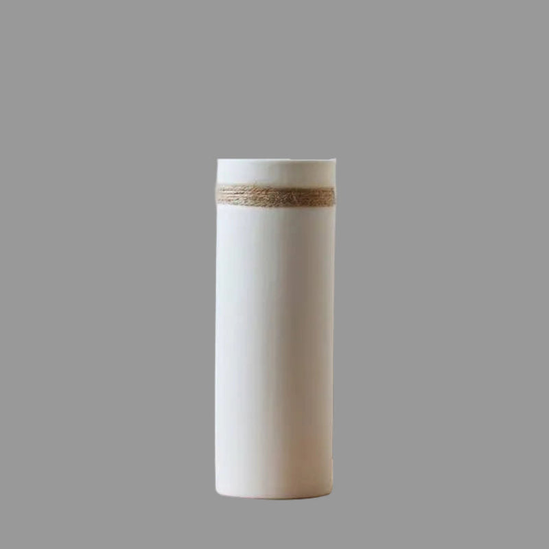 Weslyn Modern White Ceramic Vase – Artistic Design for Elegant Home Decor