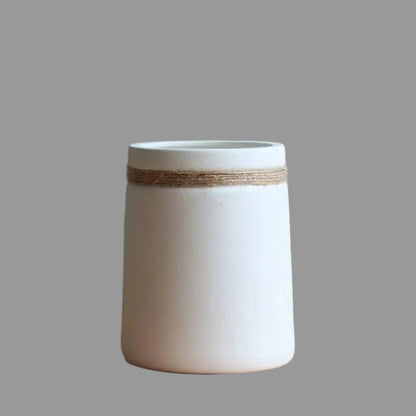 Weslyn Modern White Ceramic Vase – Artistic Design for Elegant Home Decor