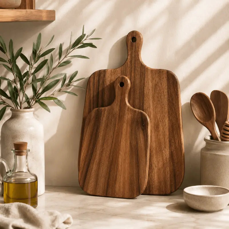 Wynwood Wooden Serving Board Set – Natural Grain for Stylish Entertaining