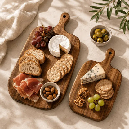 Wynwood Wooden Serving Board Set – Natural Grain for Stylish Entertaining
