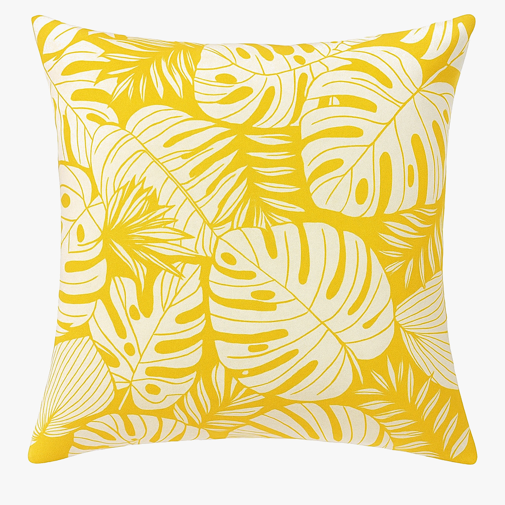 Yari Custom Yellow Cushion Cover – Stylish Square Pillowcase for Versatile Interiors